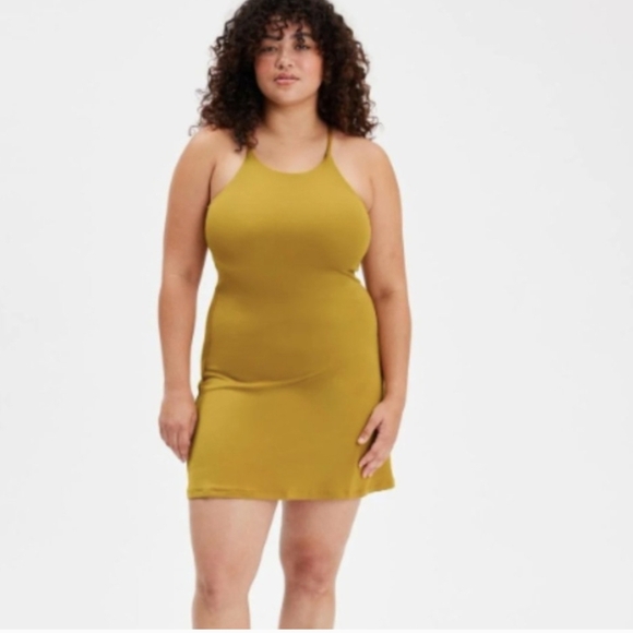 Girlfriend Collective Saturn Naomi Workout Dress With Shorts Size XL - Picture 2 of 5